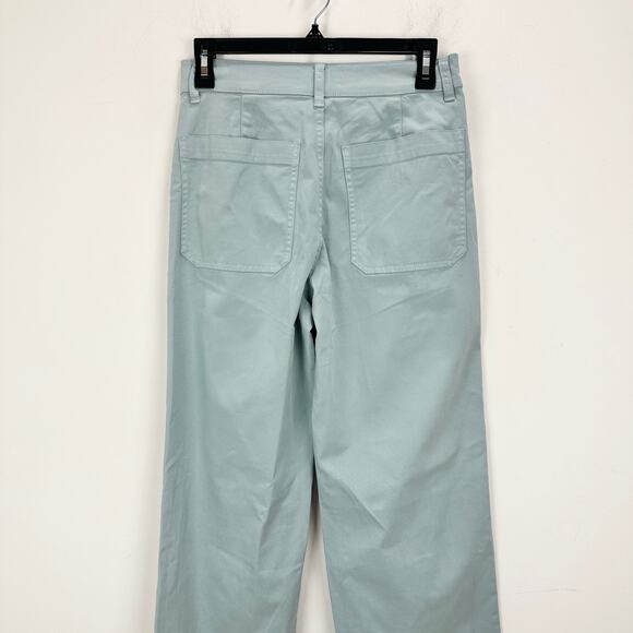 Madewell The Emmett Wide Leg Pant Patch Pocket Blue Horizon High Rise US 26 NWT - Picture 14 of 16